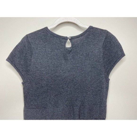 Gap Wool Blend Gray Sweater Dress Size S Cap Sleeves - Picture 8 of 10